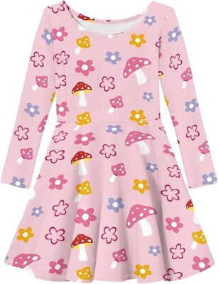 Vestido-de-manga-larga-para-ninas