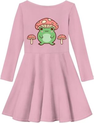 vestido-nina-con-hongos